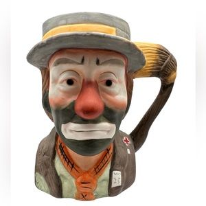 1984 EMMETT KELLY VINTAGE WIND UP MUSICAL MUG